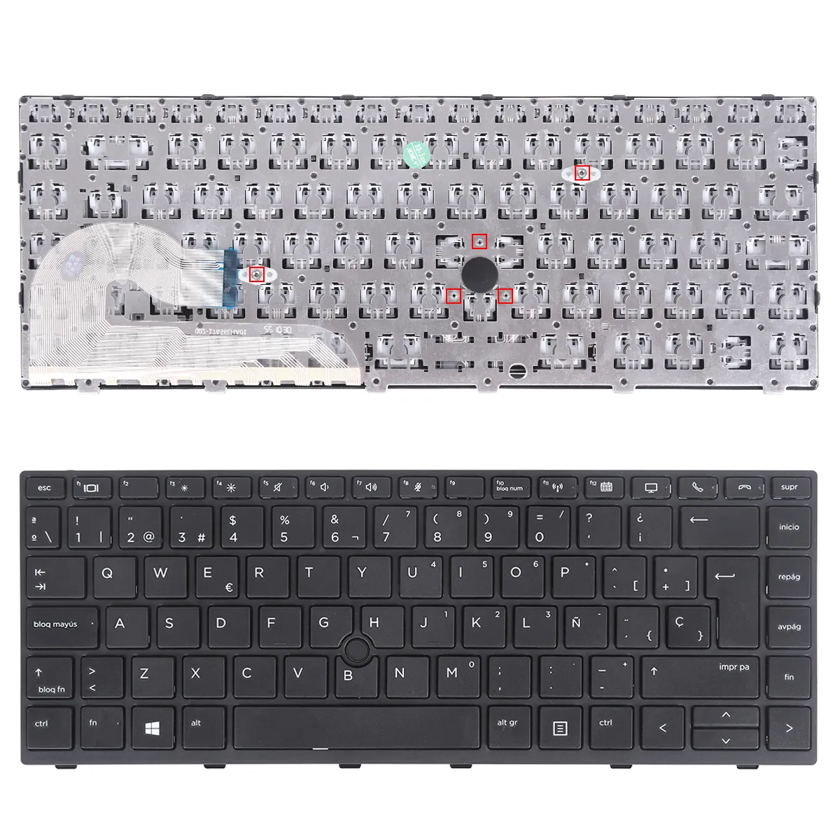 Picture of Laptop Spanish keyboard for HP EliteBook 840 G5 BALCK   FRAME BLACK (without  point )